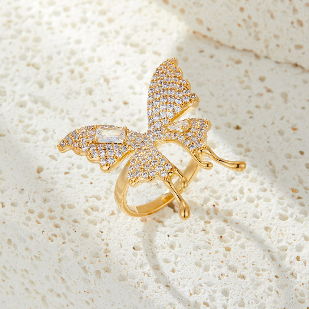 Brylie Butterfly Open Ring - Style 1 [0Z8UQFWO]