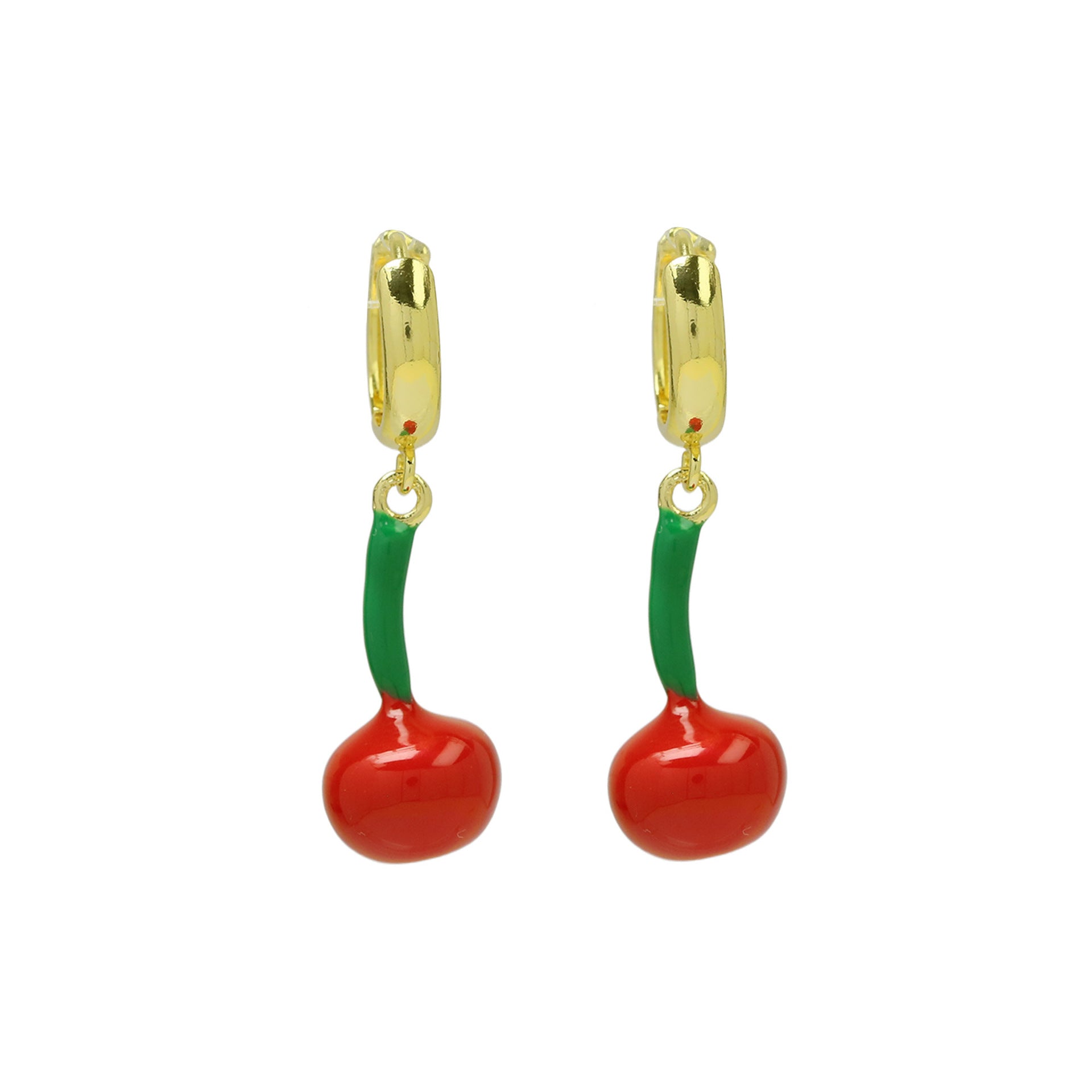 Olivia Strawberry Drop Earrings - Vibrant Red [JCXR985U]