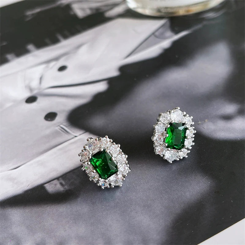 Mariely Emerald Sparkle Set - Earrings