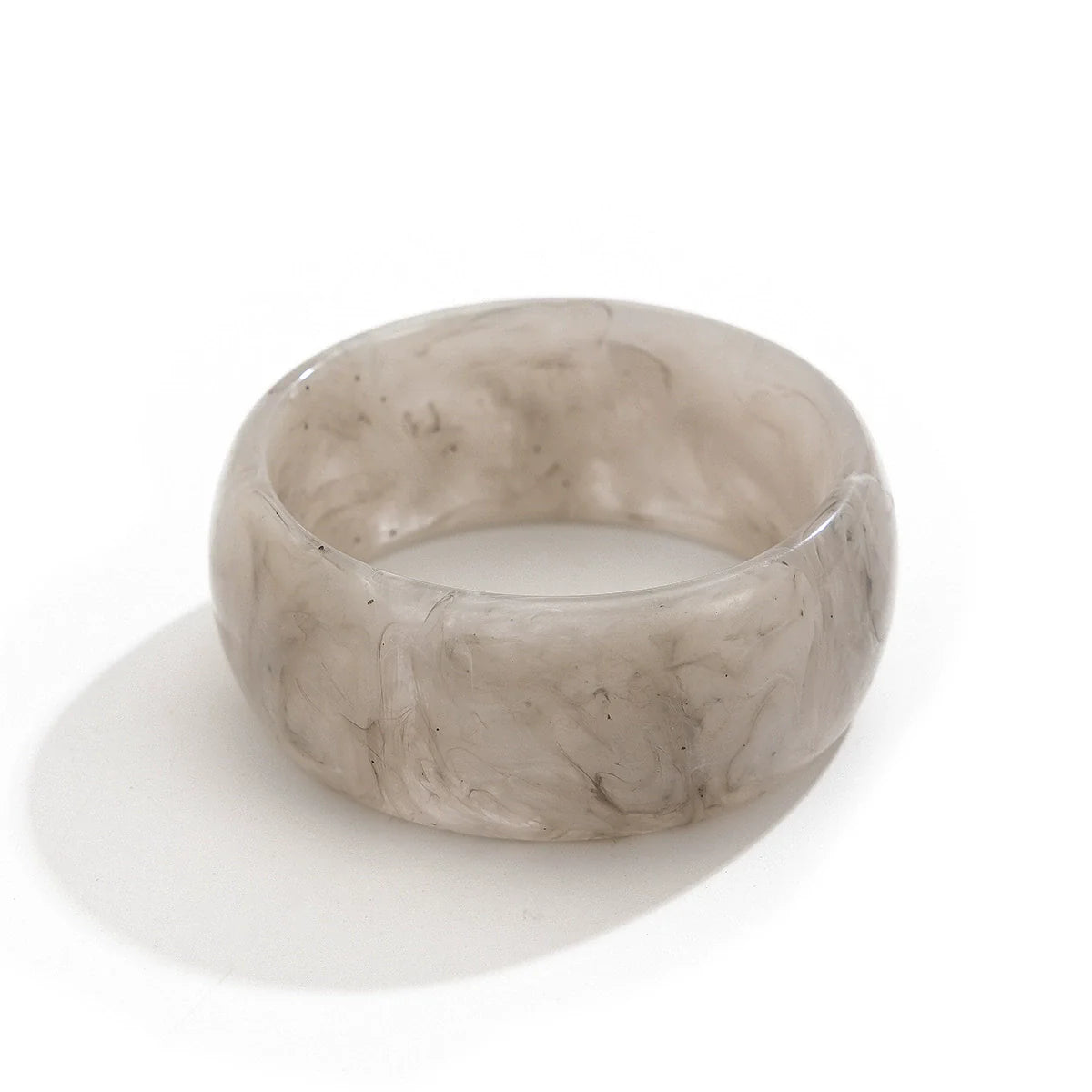 Jaidyn Swirl Acrylic Cuff Bracelet - Gray