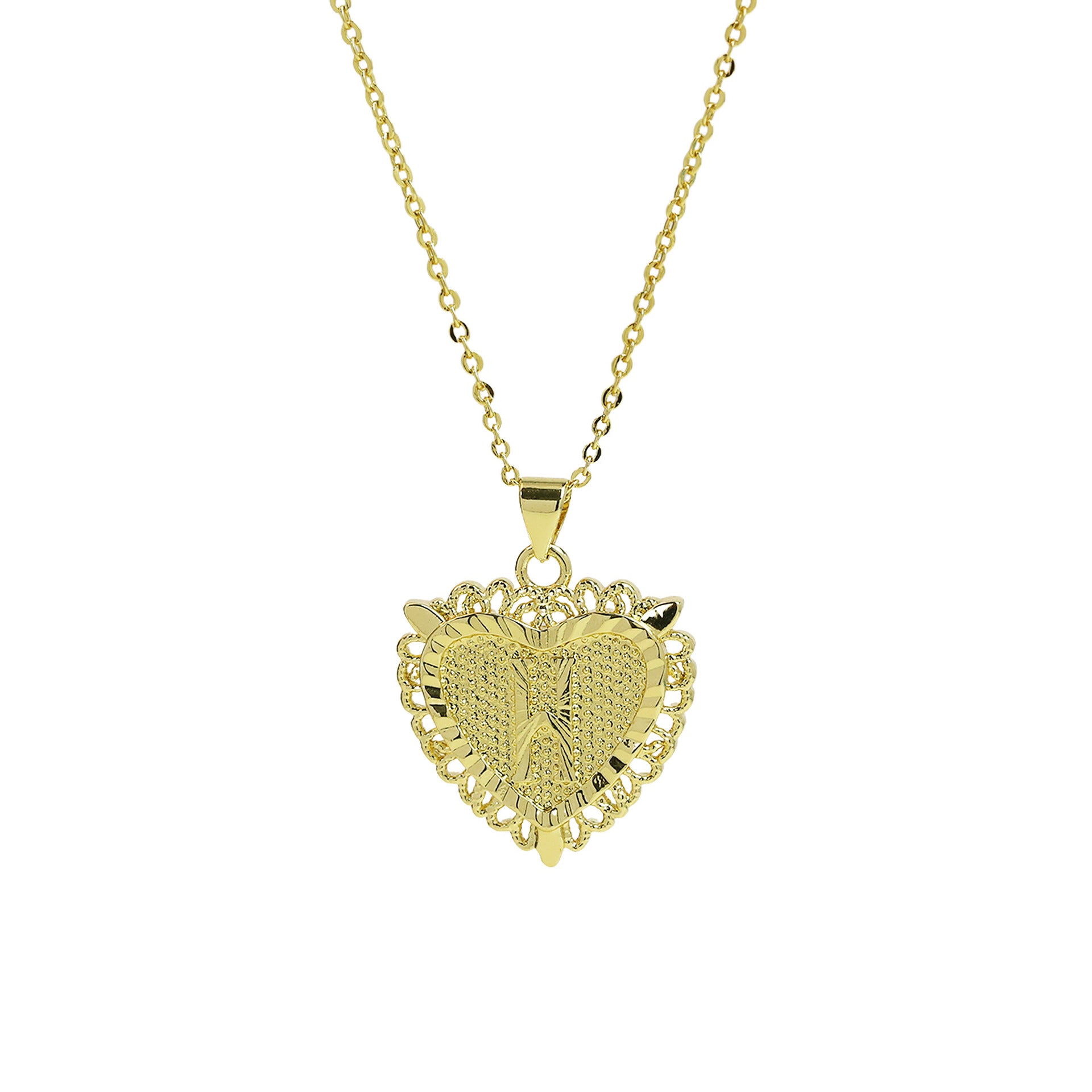 Jaidyn Dainty Initial Necklace - Necklace H [WB315PAW]