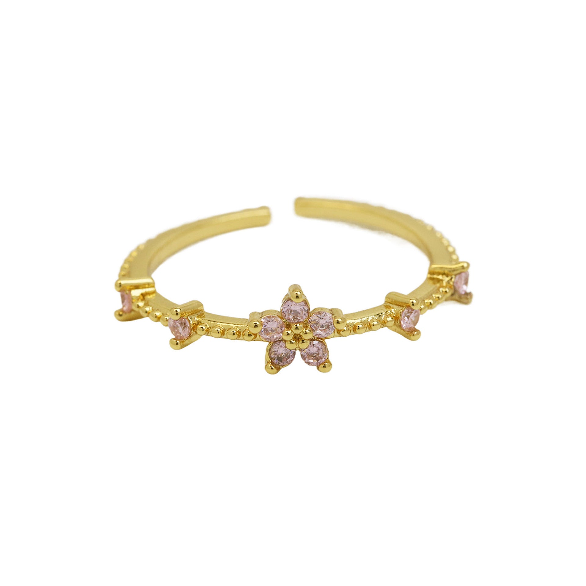 Mykah Floral Birthstone Ring - October [UG8KIWFO]