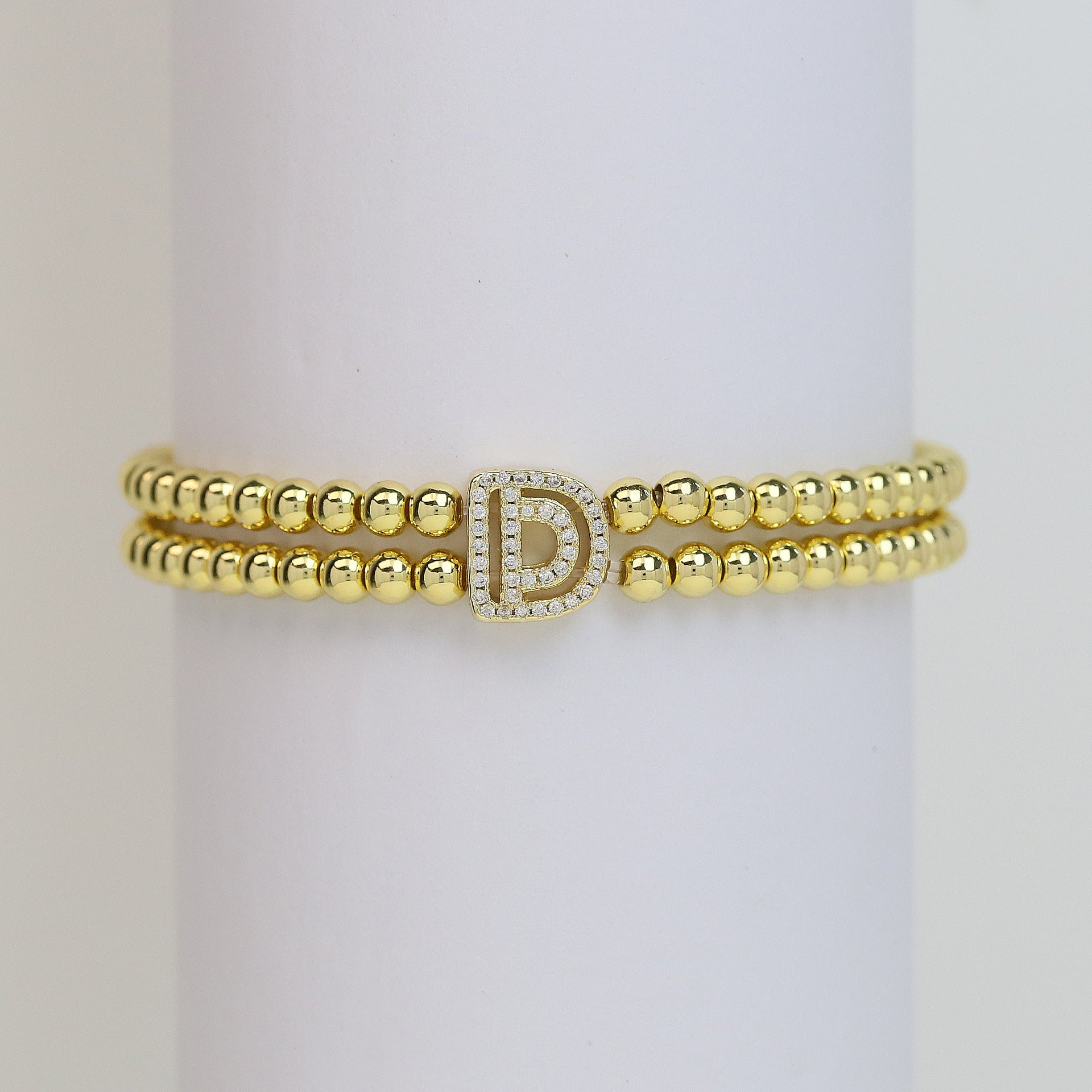 Alexandra Bubble Initial Bracelet - D [BNYJ3JXH]