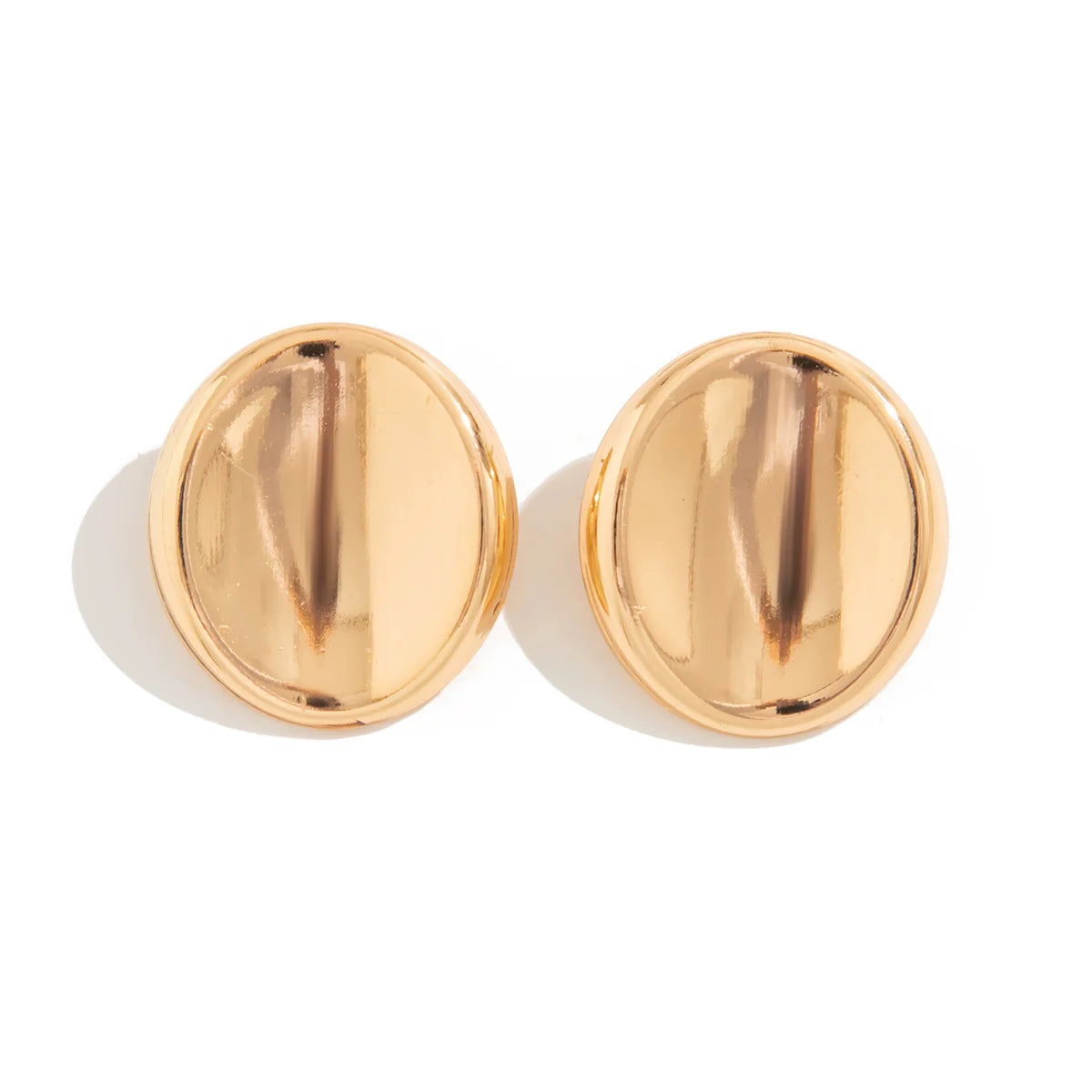 Arely Oval Stud Earrings - Small Gold