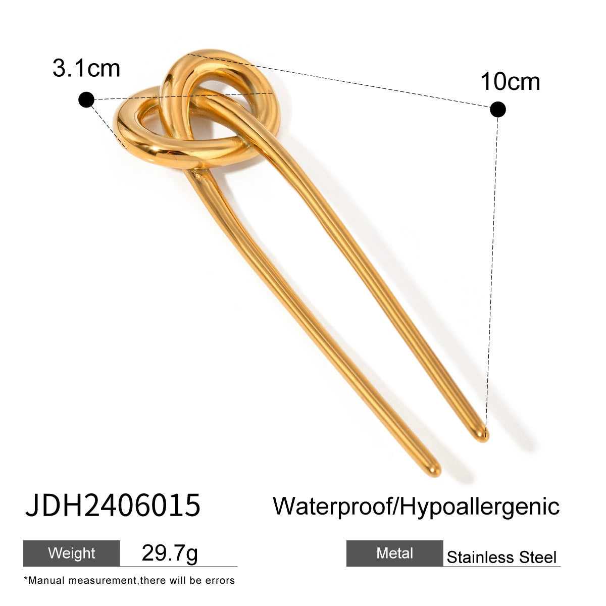Frida Sleek Hairpin - Silver Tone [VAADEQGC]