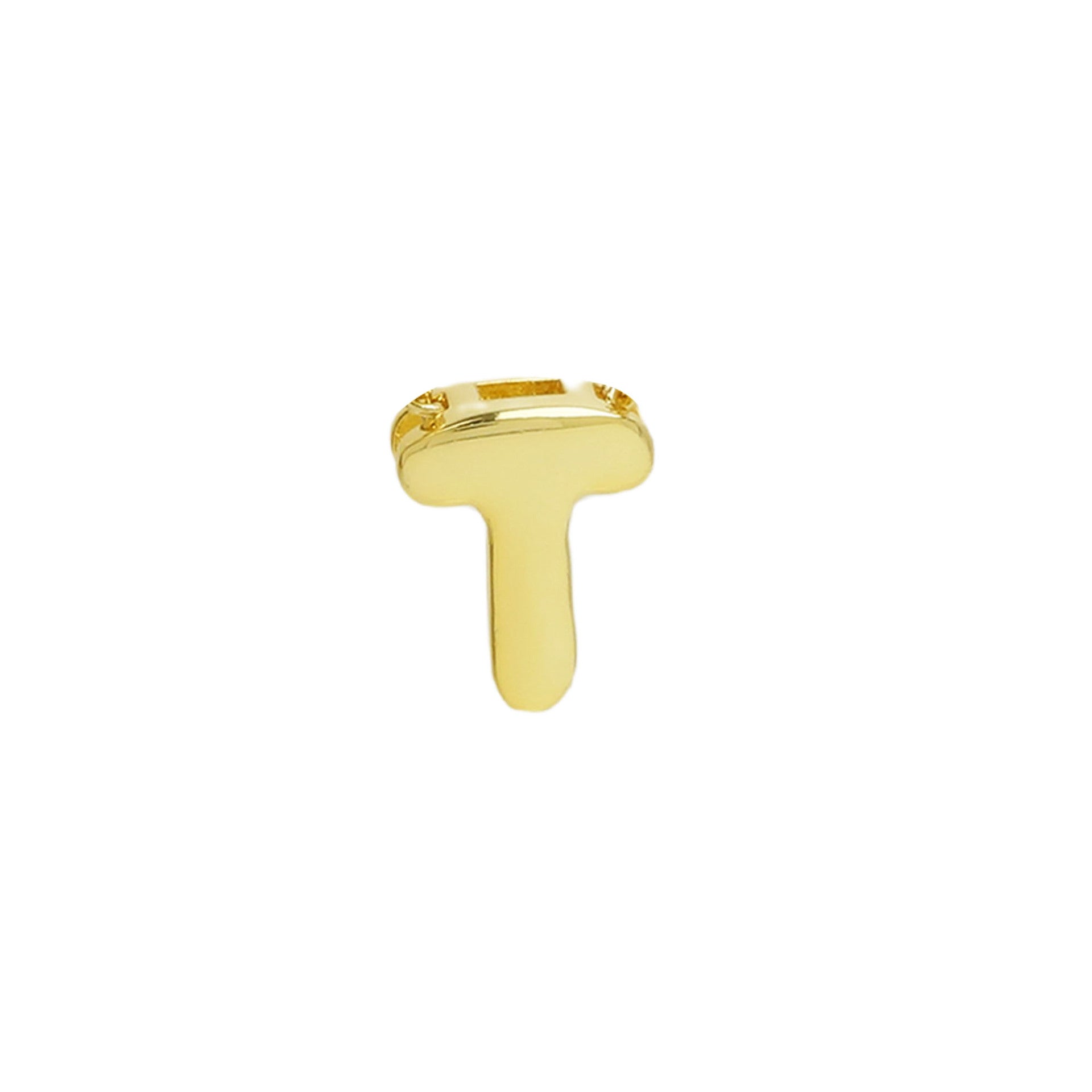 Kynsley Gold Charm Necklace - Gold T Pendant [DVPLYI4J]