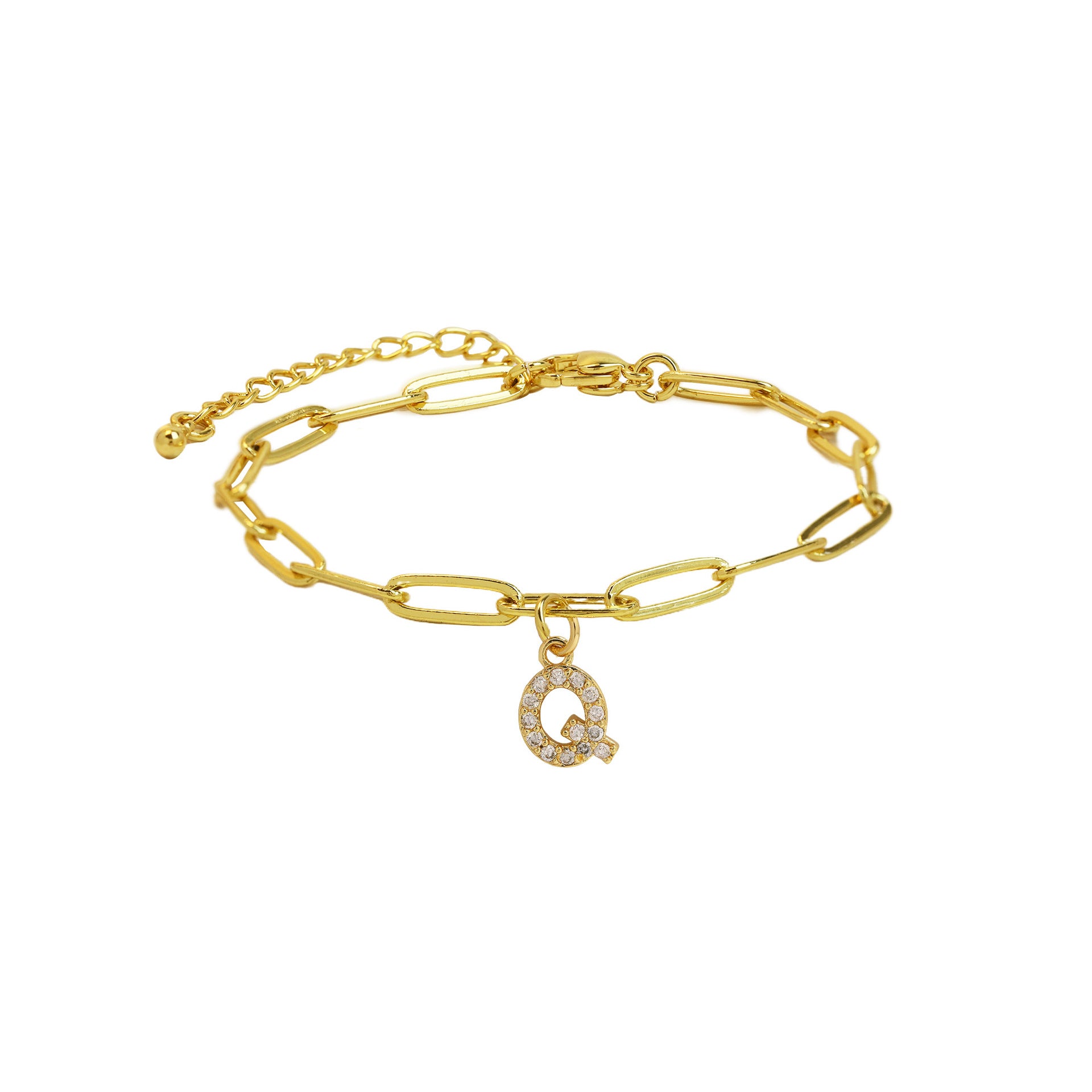 Jenessa Micro Inlay Letter Bracelet - Q [GDMTF1DX]