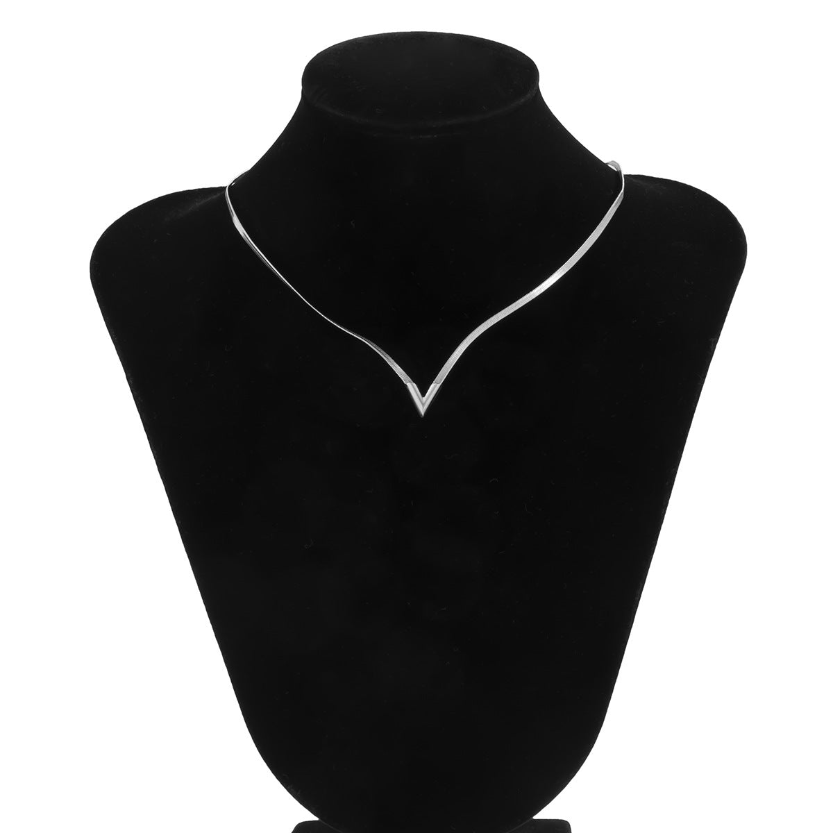 Corina Sleek Blade Chain Necklace - Silver [MN4DOPXP]