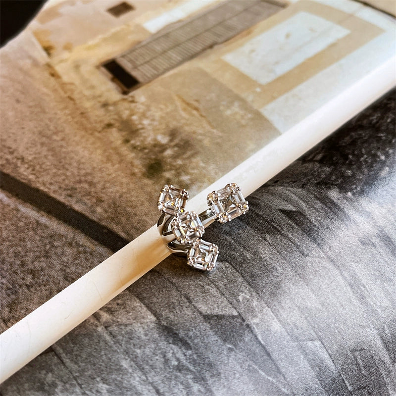 Nuha Zirconia Open Ring - Style Two