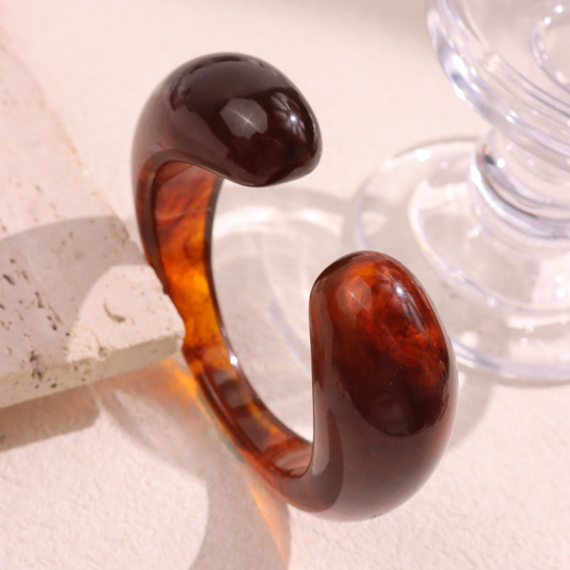 Everlee Abstract Resin Cuff - Style D [OSENO7C2]