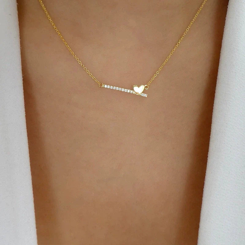 Brileigh Crystal Triangle Necklace - N0310-6