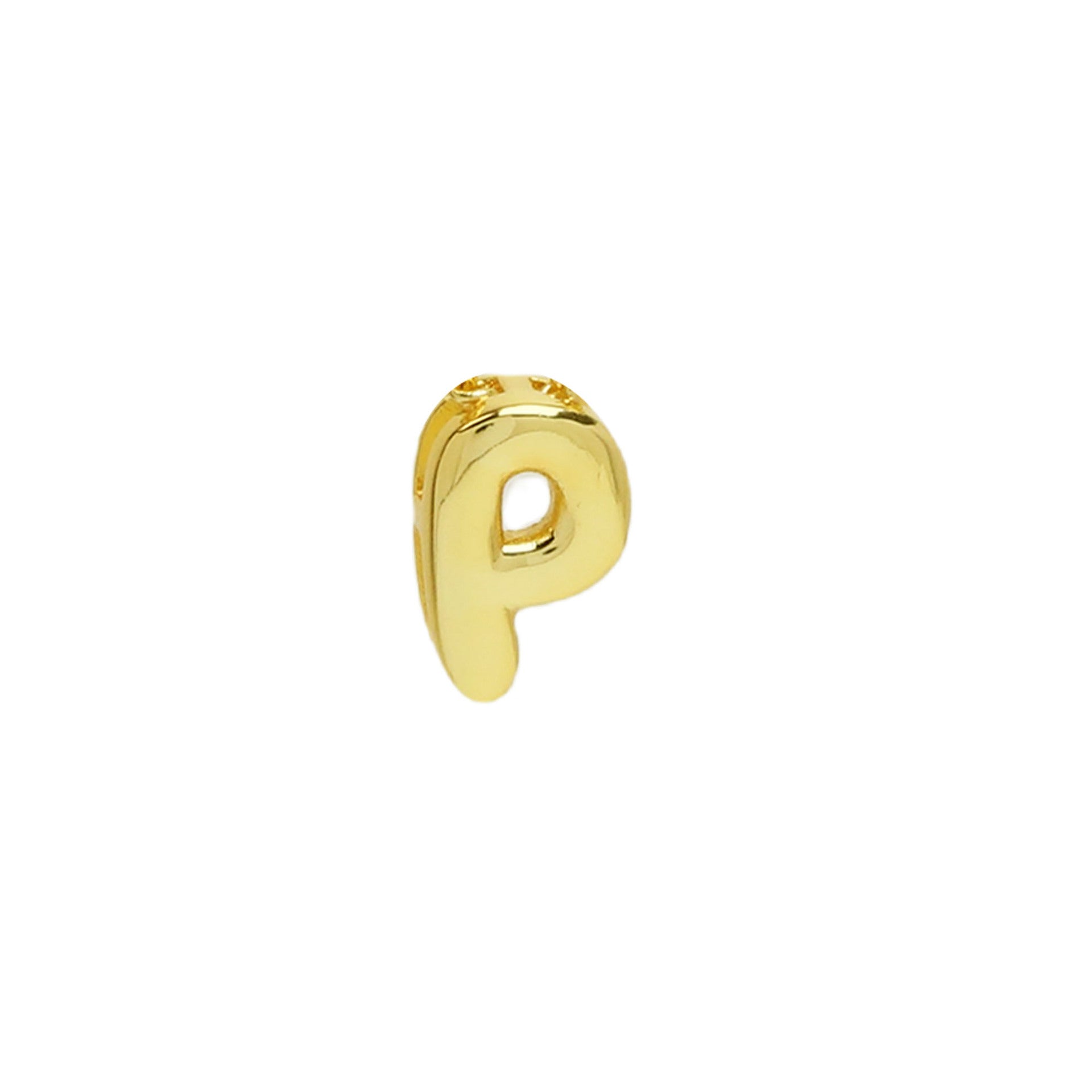Rina Bubble Initial Charm - Gold P (Charm) [U0O2SS9D]