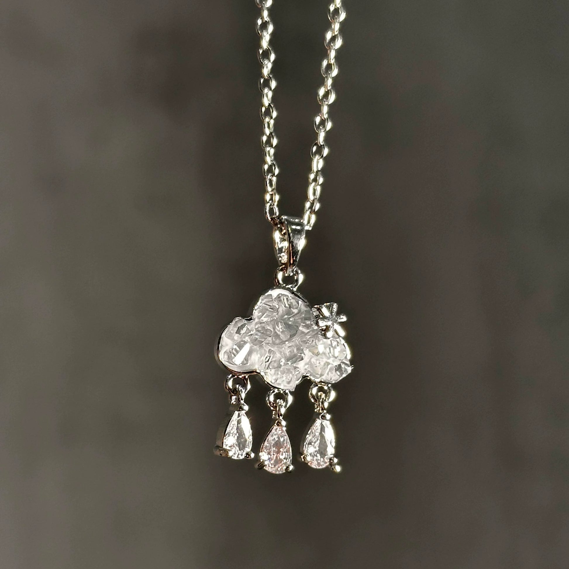 Lujain Celestial Cloud Necklace - Blue Cloud Necklace