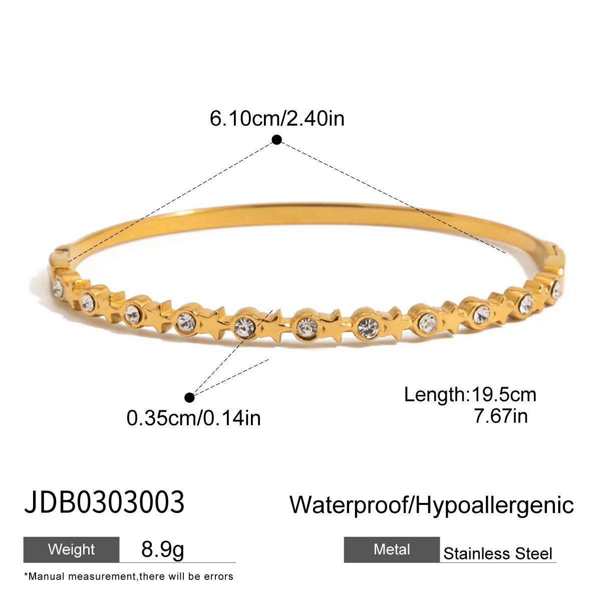 Alysson Gold Love Charm Bracelet - JDB0303003 [VKFK5Z3A]