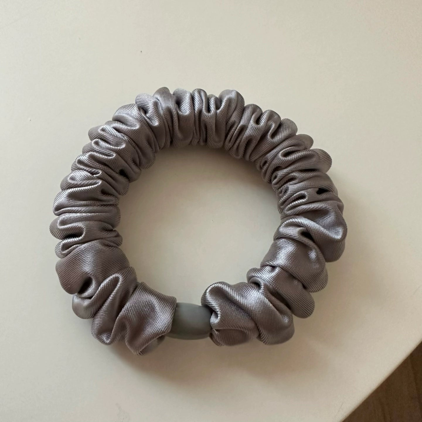 Khalani Satin Hair Scrunchie - Light Coffee (Single) [JF7C6CFV]