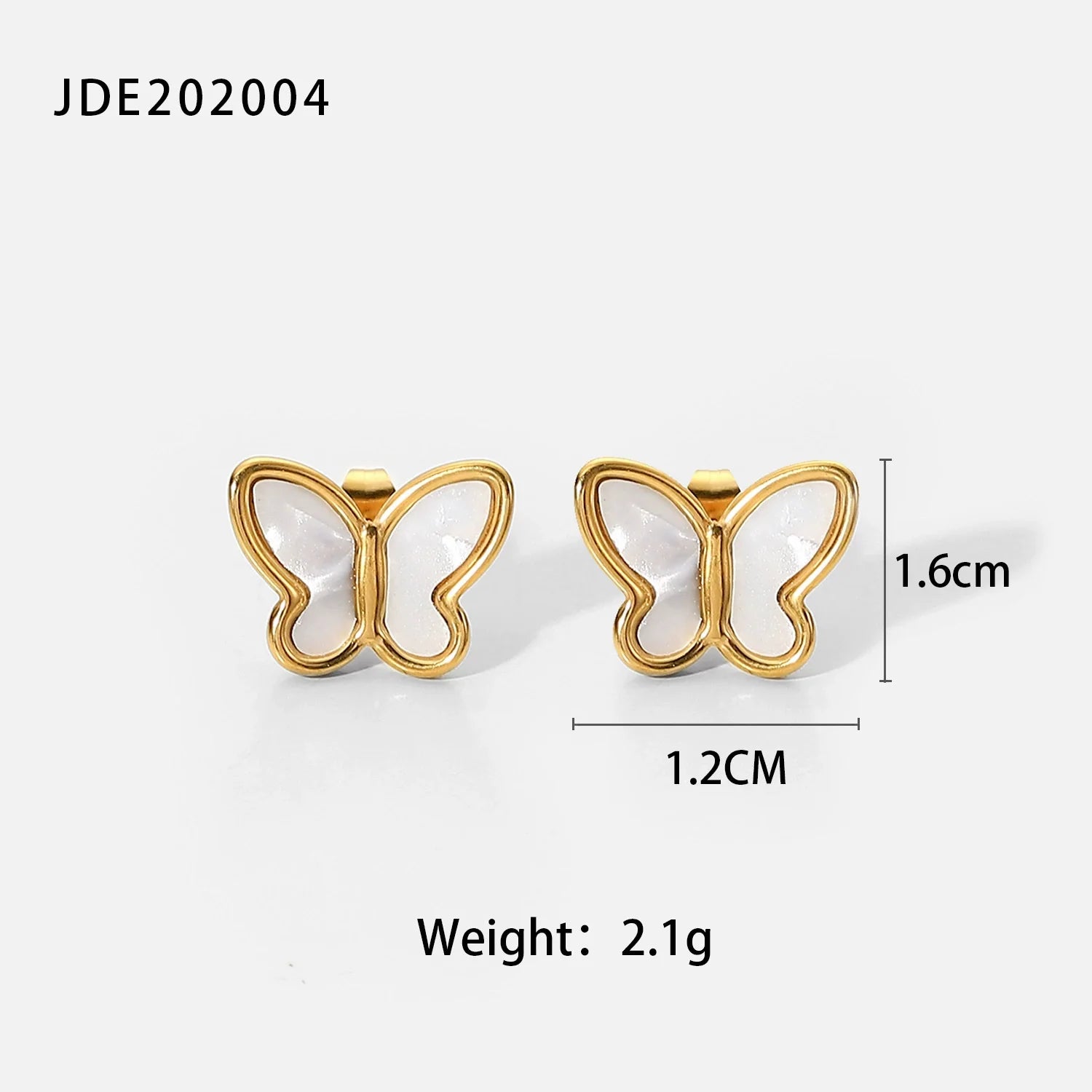 Janelle Butterfly Mother-of-Pearl Set - JDE202004