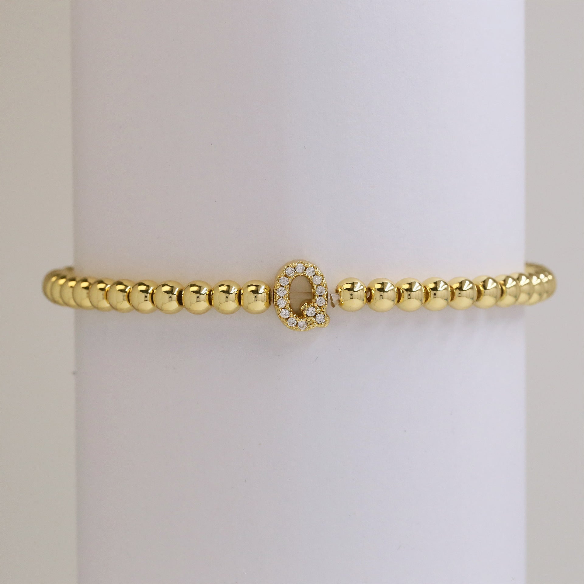 Mikah Micro-Inlay Initial Bracelet - Q [SZJFYJCY]