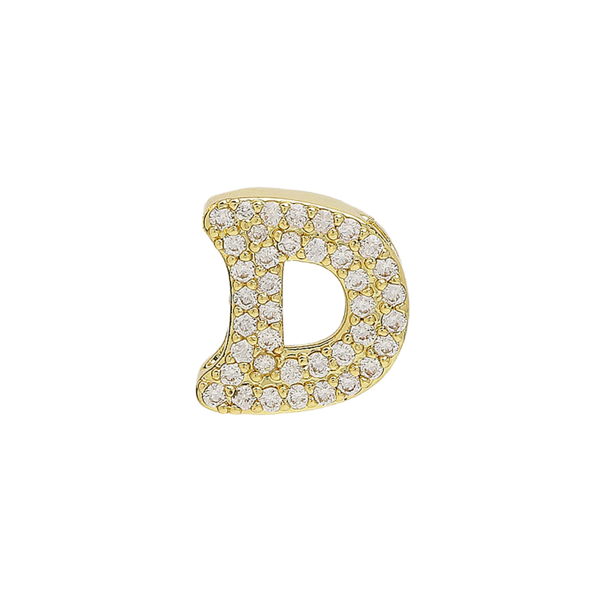Katheryn Pave Initial Necklace - D [XGE5F914]
