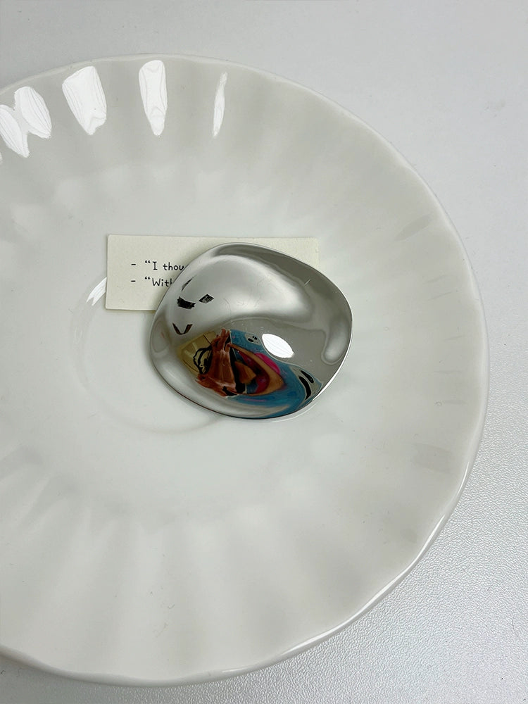 Mckayla Asymmetrical Brooch - Silver Brooch [J39L45AH]