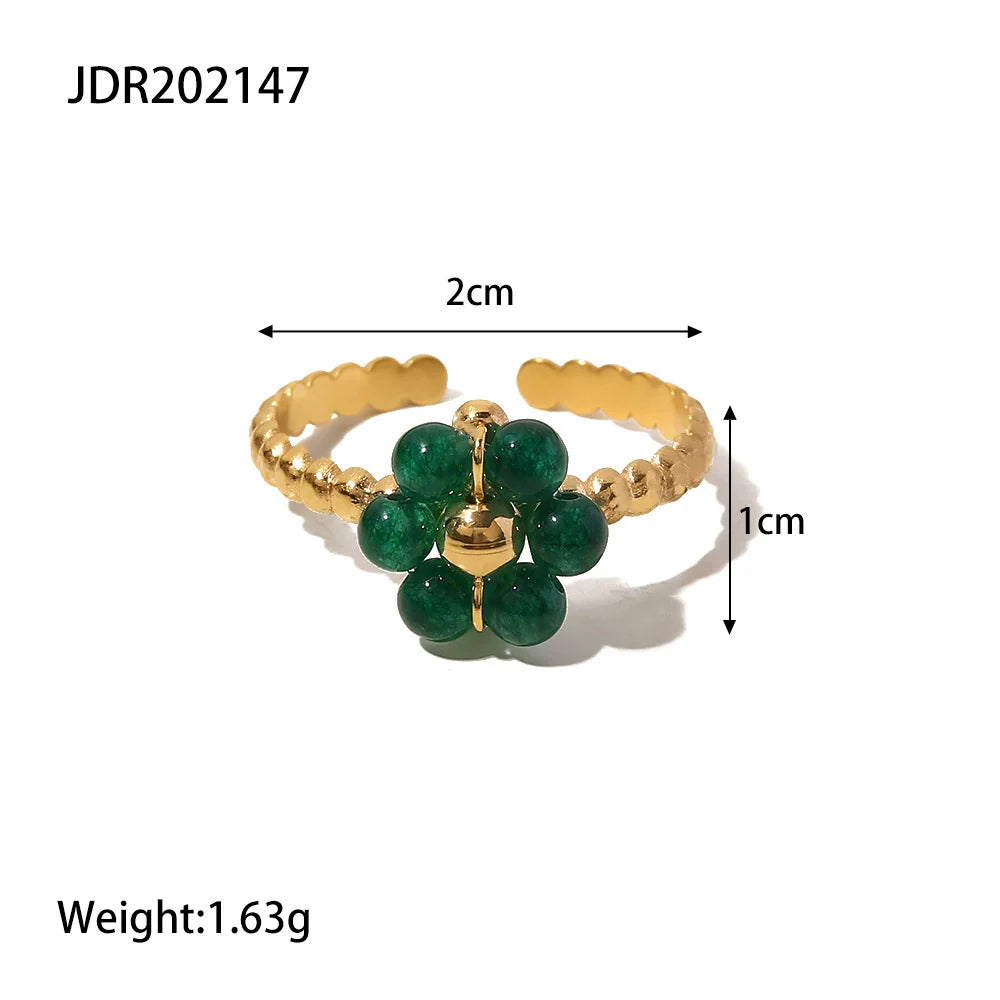Seneca Sunflower Stone Ring - JDR202147
