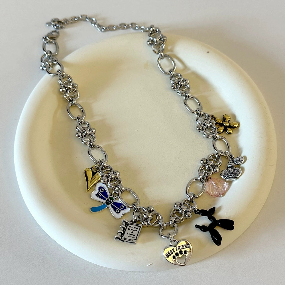 Anya Layered Puppy Necklace - Puppy Necklace [ZFCDMWIH]