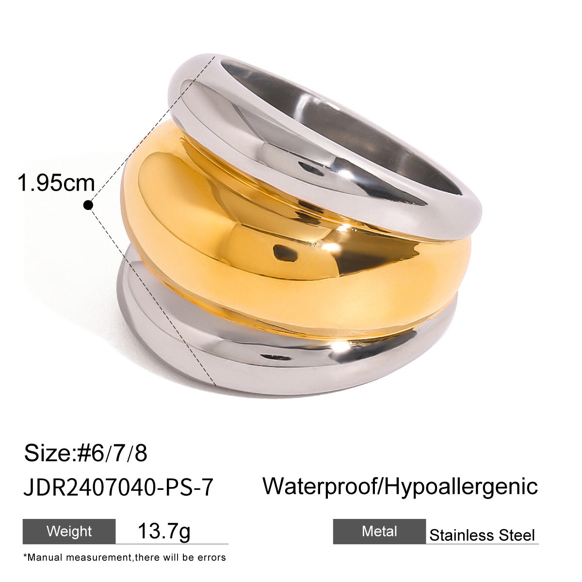 Jourdyn Colorblock Band Ring - JDR2407040-PS-7 [KYZOMI6D]