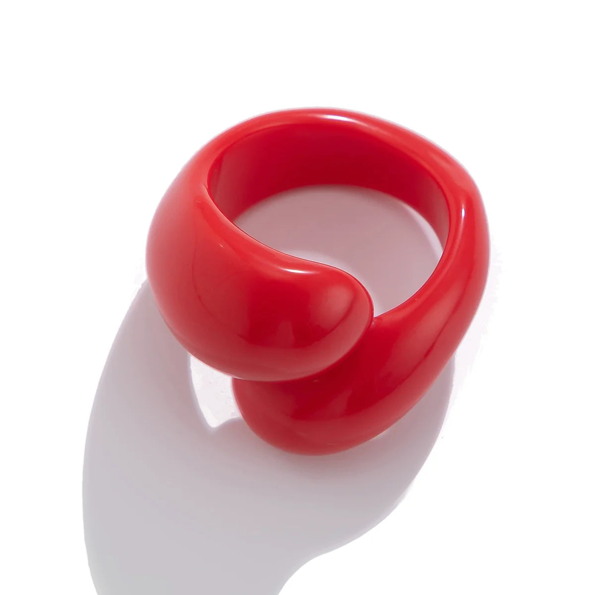 Kyli Candy Waterdrop Ring - Red