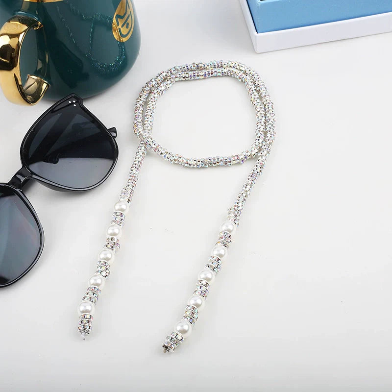 Melany Iridescent Pearl Necklace - Silver
