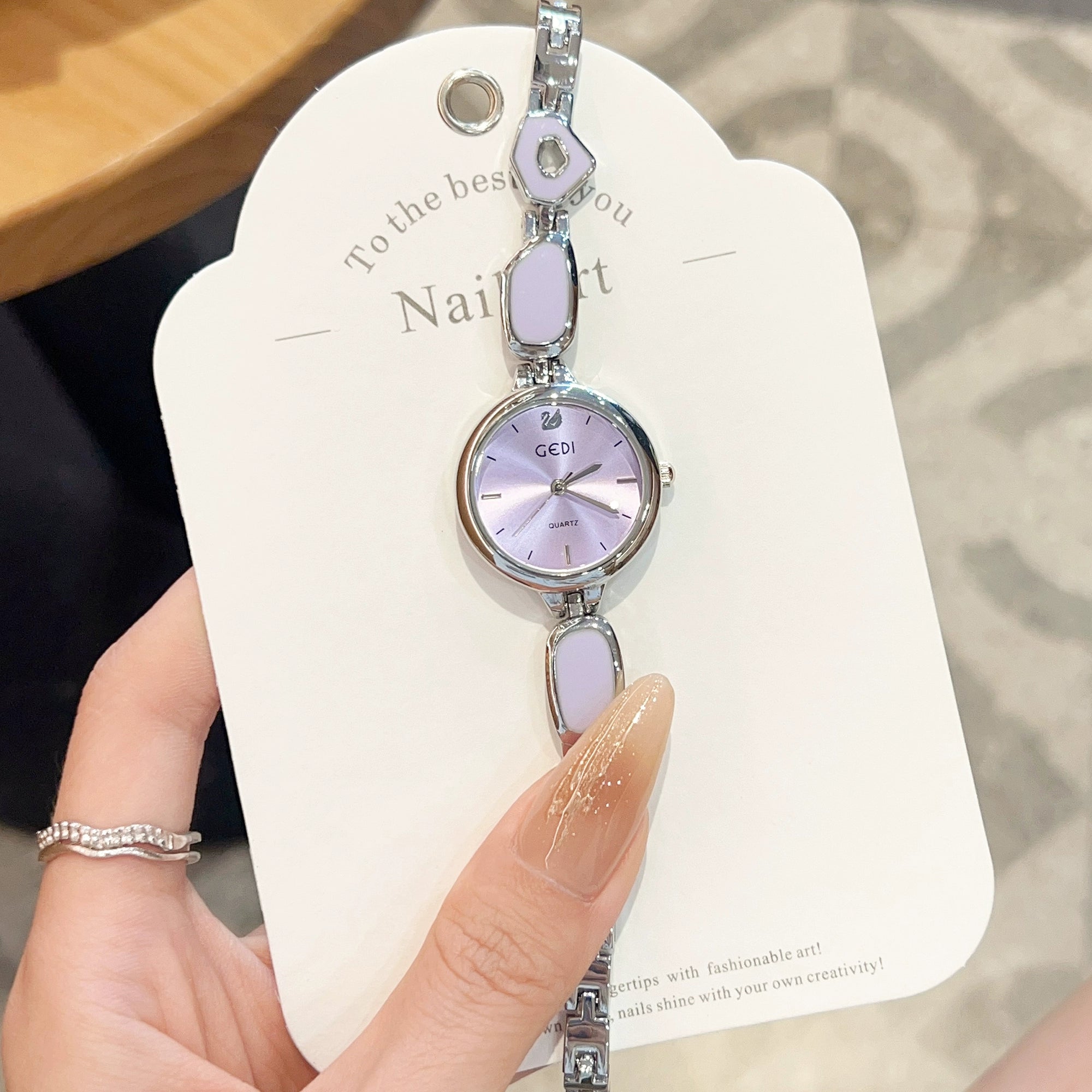 Abriella Elegant Bracelet Watch - Taro Purple [NCJL632P]