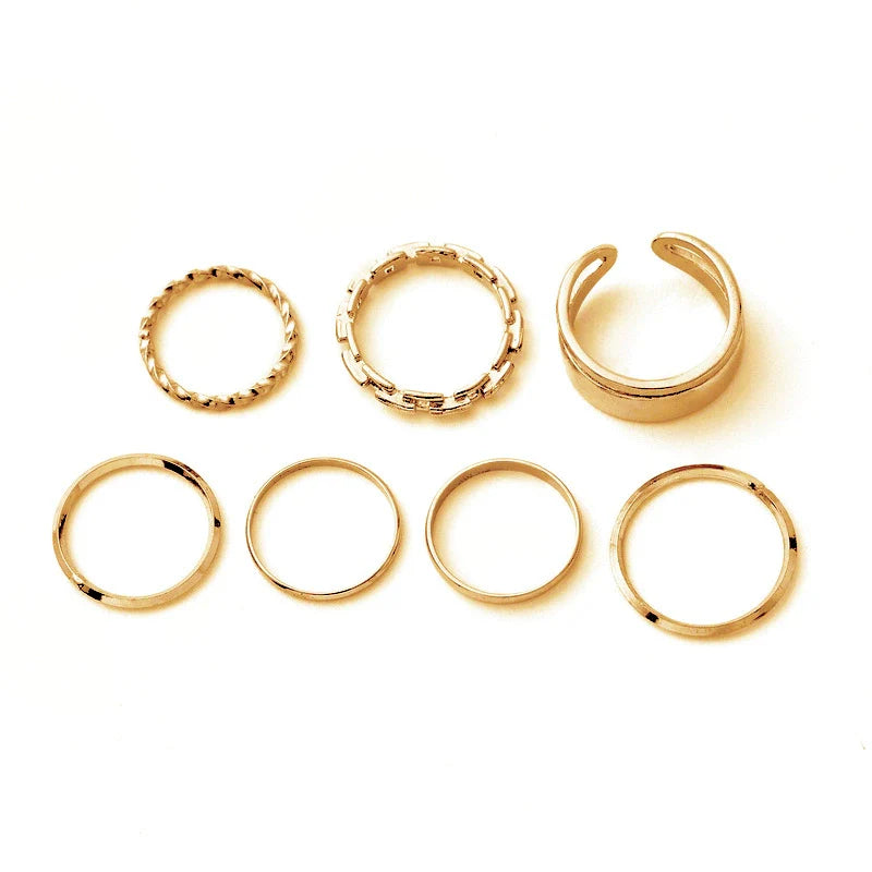 Monae Stackable Ring Set - KC Gold