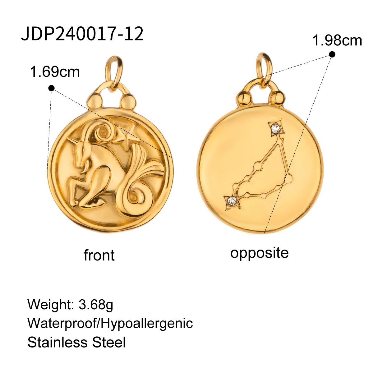 Harmonee Zodiac Constellation Necklace - JDP240017-12 [8ZXTA7I2]