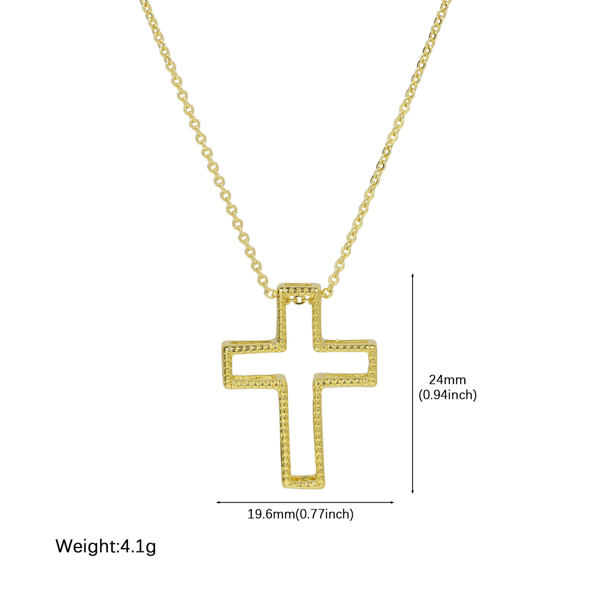 Kamryn Zircon Detachable Cross Necklace - Necklace 2 [TDMT0N1X]