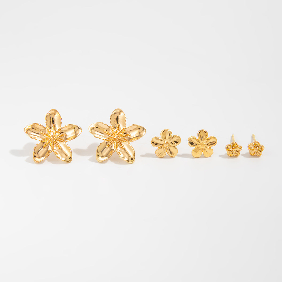 Jamila Delicate Floral Jewelry Set - Gold [80JGEYT8]