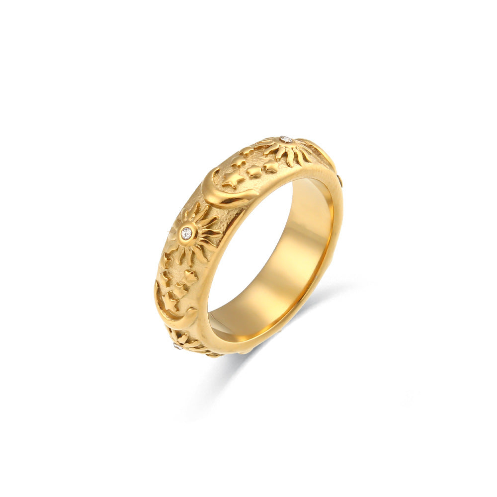 Makaylah Cosmic Gold Plated Jewelry - Ring - Size 6 [72AI06CC]
