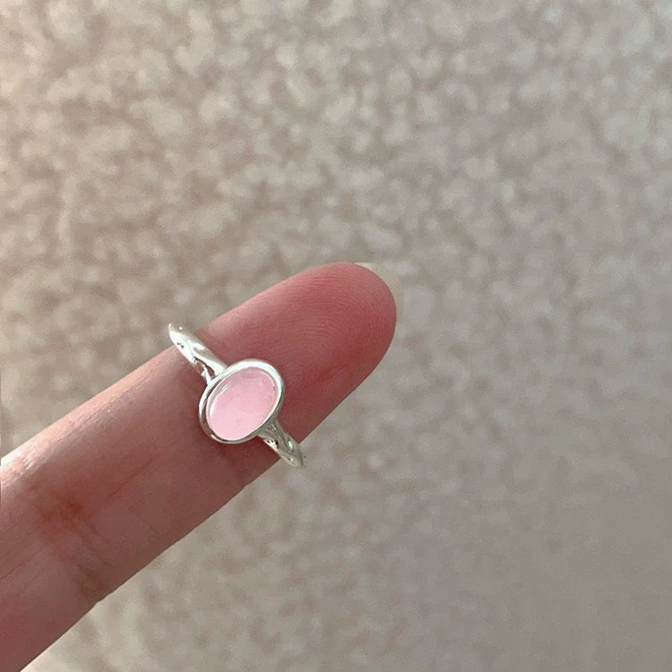 Journei Pink Zircon Flower Ring - Style 6
