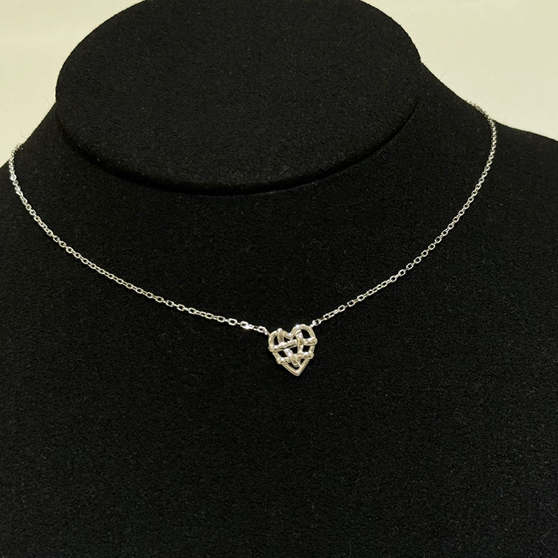 Blakeleigh Layered Heart Cross Necklace - Heart Necklace