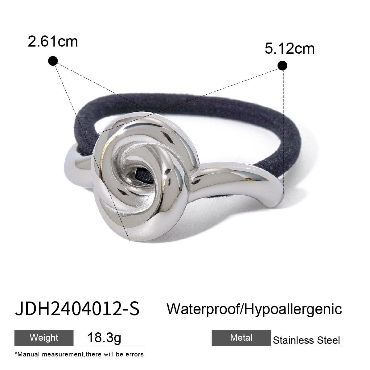 Aasiyah Sleek U-Shape Hair Tie - JDH2404012-S [JY6IVSAY]