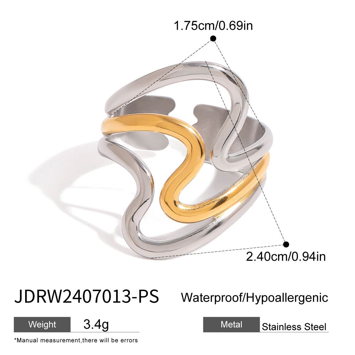 Sanvi Geometric Line Rings - JDRW2407013-PS [6KSWP93E]