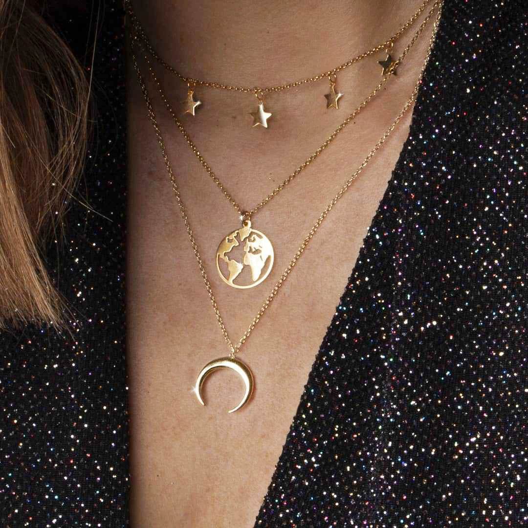 Solei Celestial Layered Necklace - Style 1 [6OEQ6IIW]