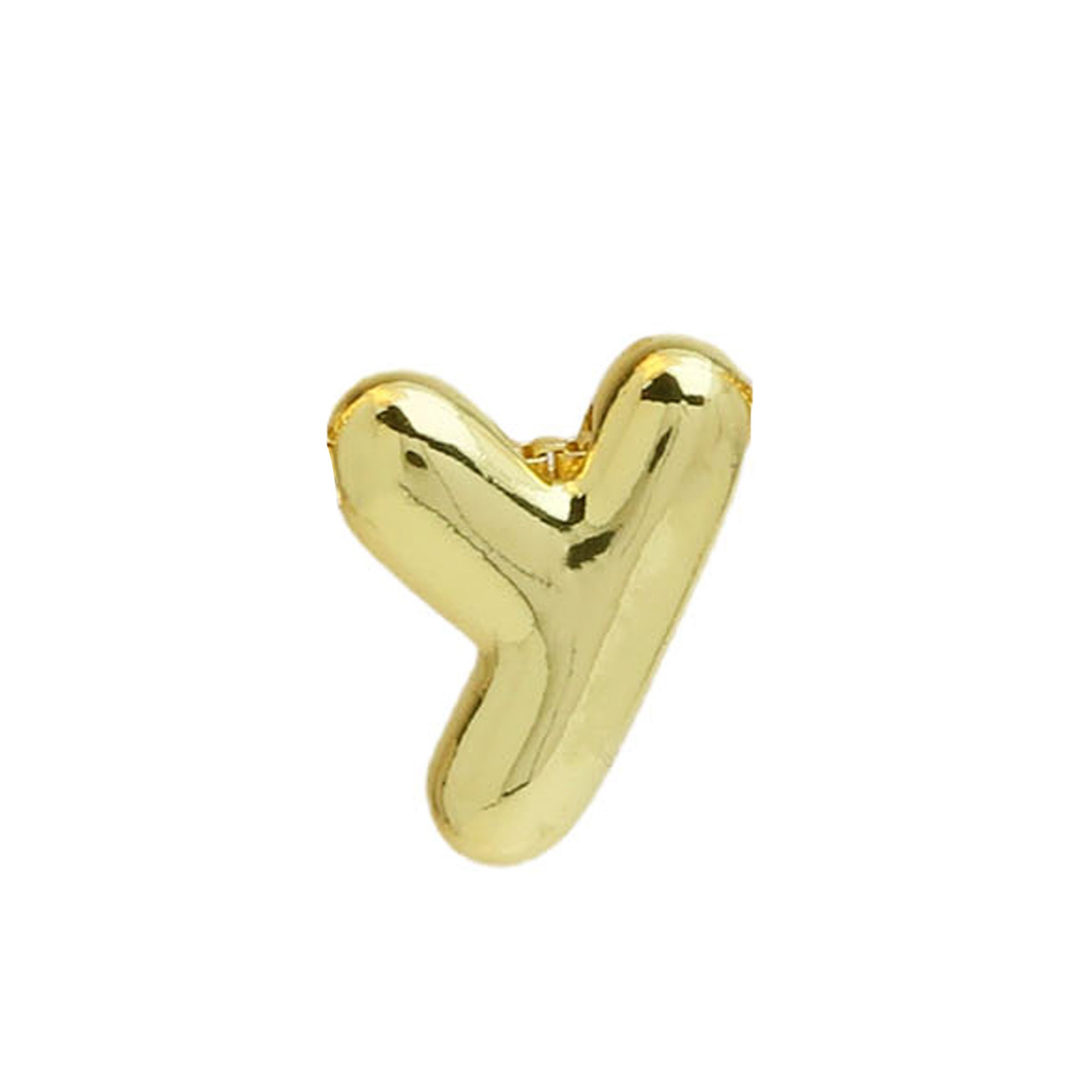 Vada Gold Bubble Letter Necklace - Gold Y Pendant [5JX31CE7]