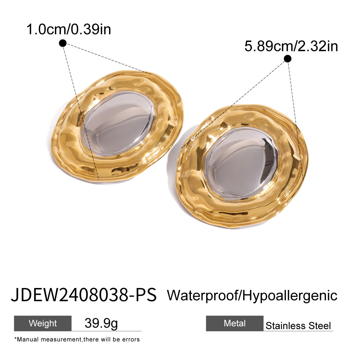 Braelynne Exaggerated Cat's Eye Earrings - JDEW2408038-PS [WJO9WLBX]
