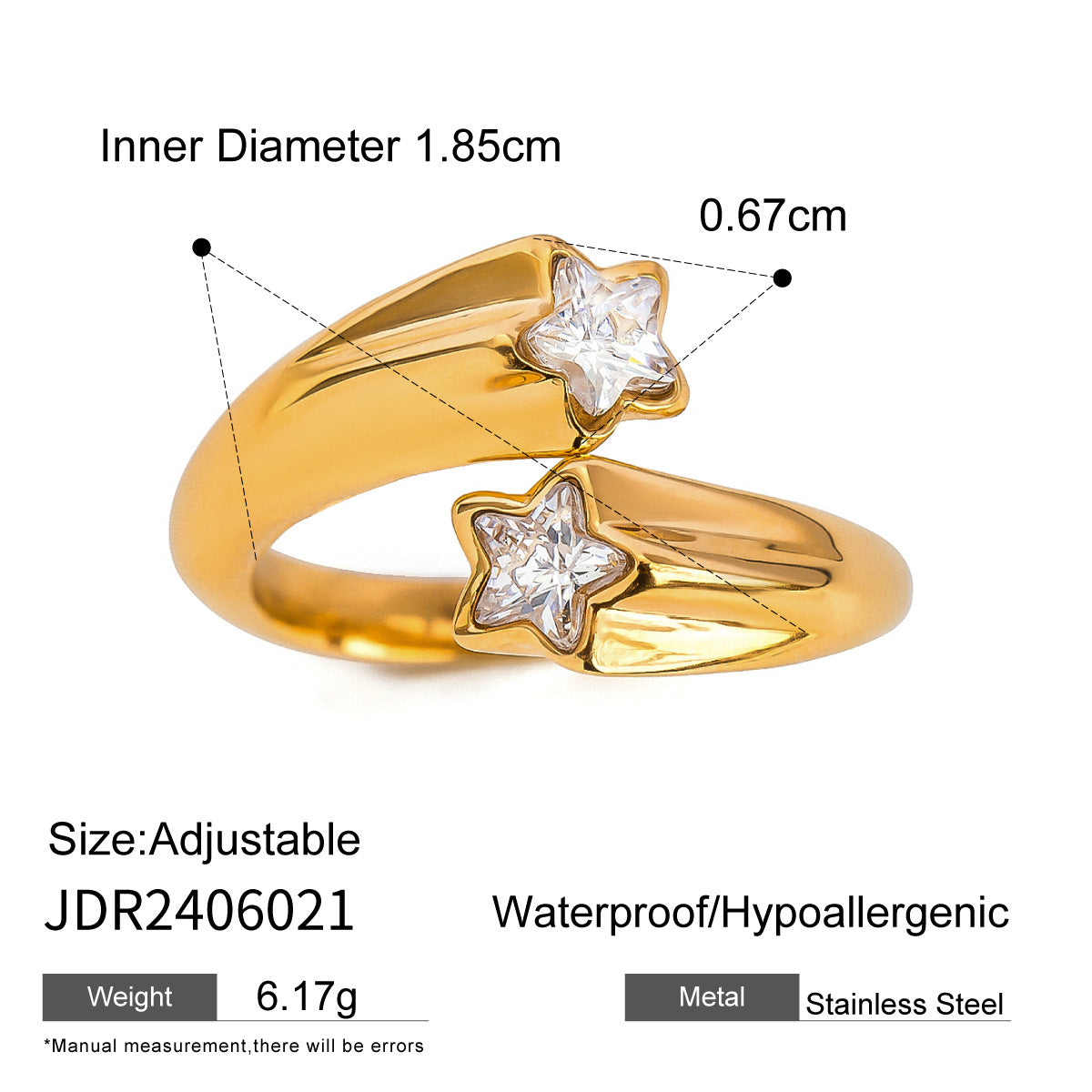Jianna Zircon Stainless Ring - JDR2406021 [SBYTPTKI]
