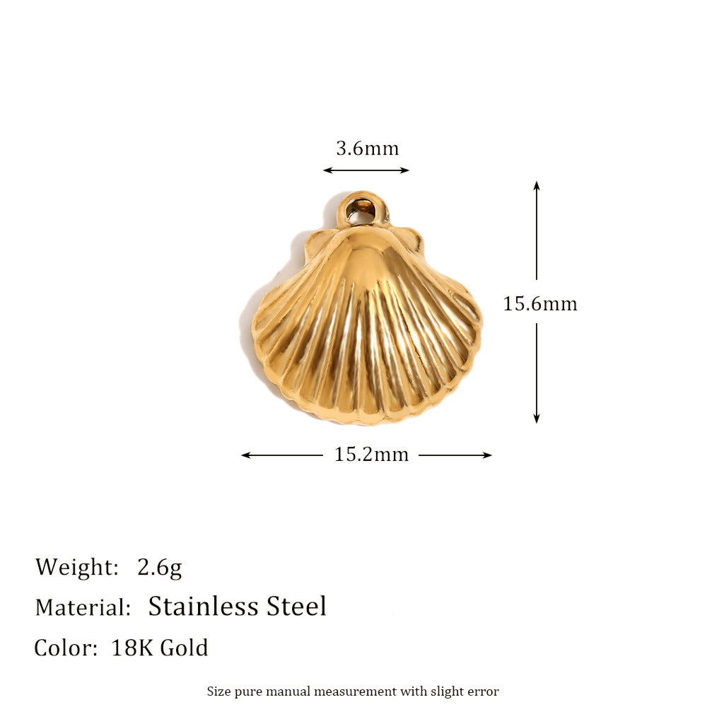 Kambri Luxe Charm Pendants - Shell Pendant - Gold [W2HIF5KO]
