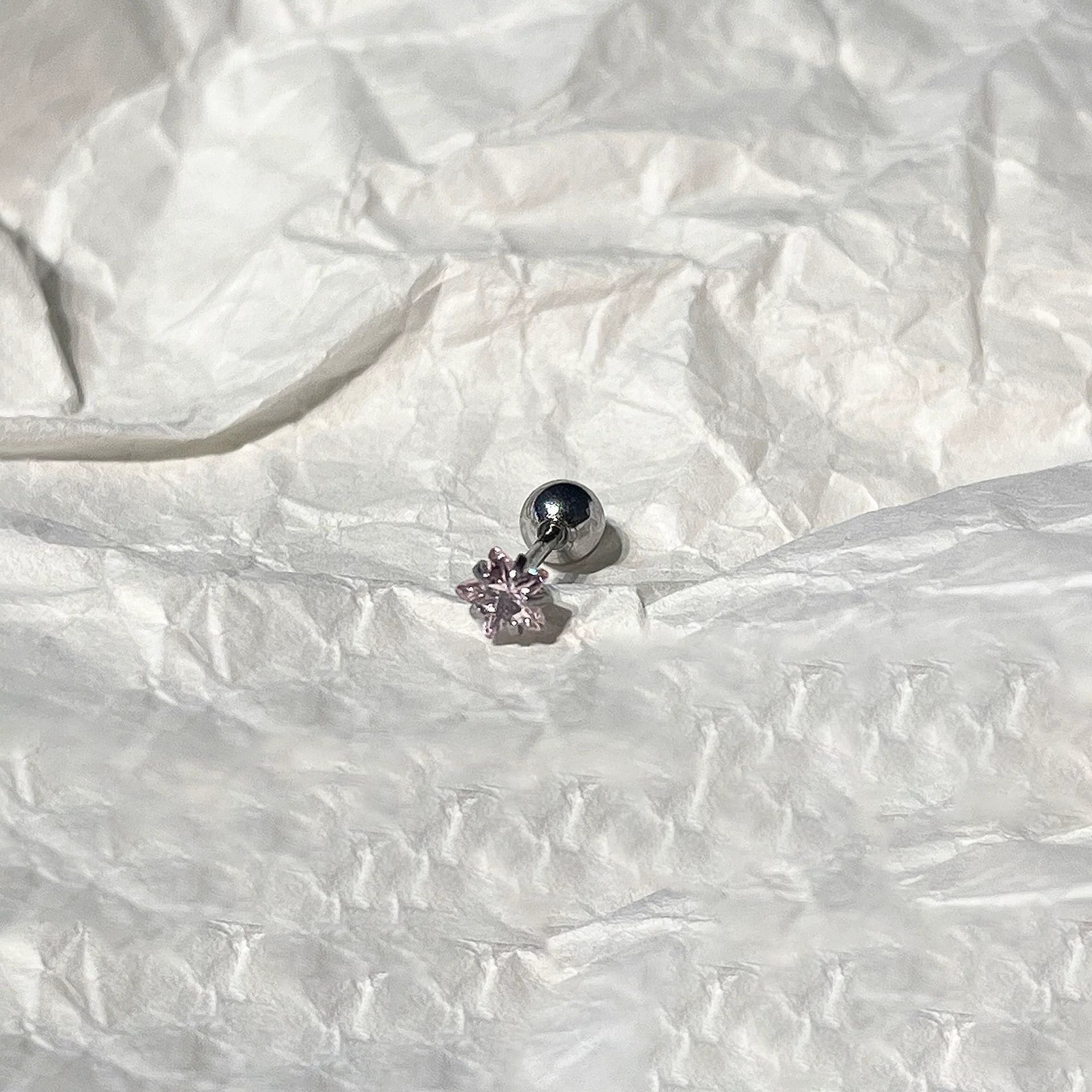 Kamia Celestial Zircon Stud - 4mm Pink Zircon