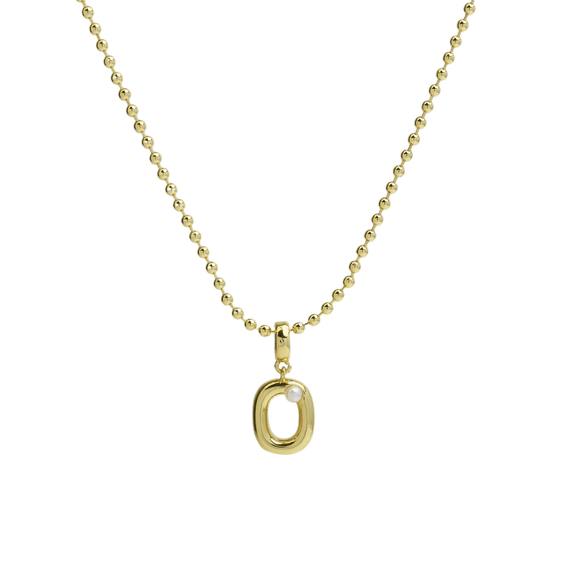 Savvy Bubble Initial Necklace - Letter O [N5XPXOOO]