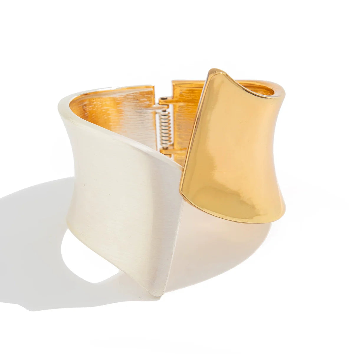 Aiko Geometric Spring Bangle - Mixed Color