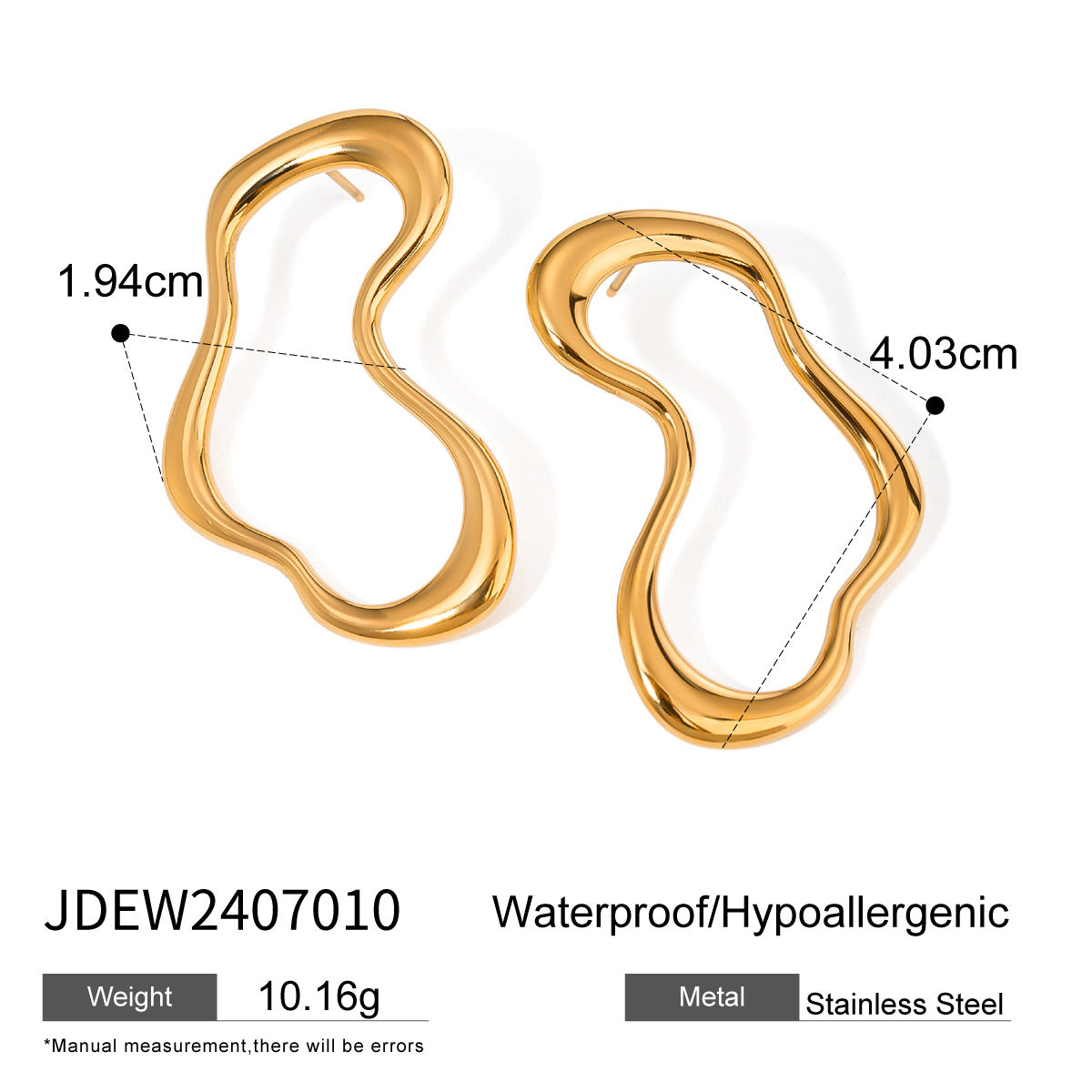 Berkeley Geometric Sculptural Hoops - JDEW2407010 [K6WDX3I5]