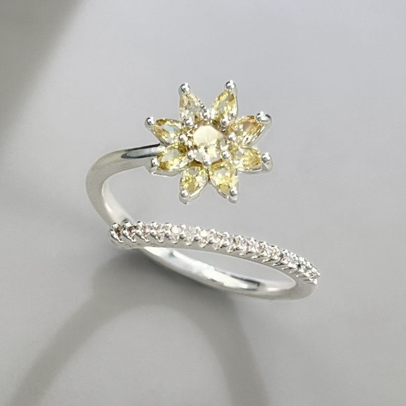 Annalynn Radiant Flower Open Ring - Style 2 [WR1MOO9E]
