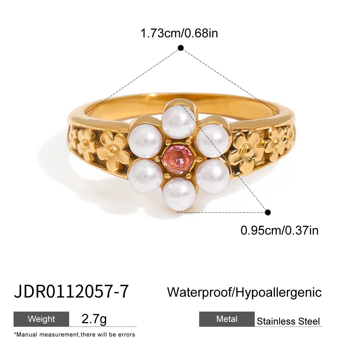 Anshika Pink Zircon Statement Ring - JDR0112057-7 [2SQ10FM5]