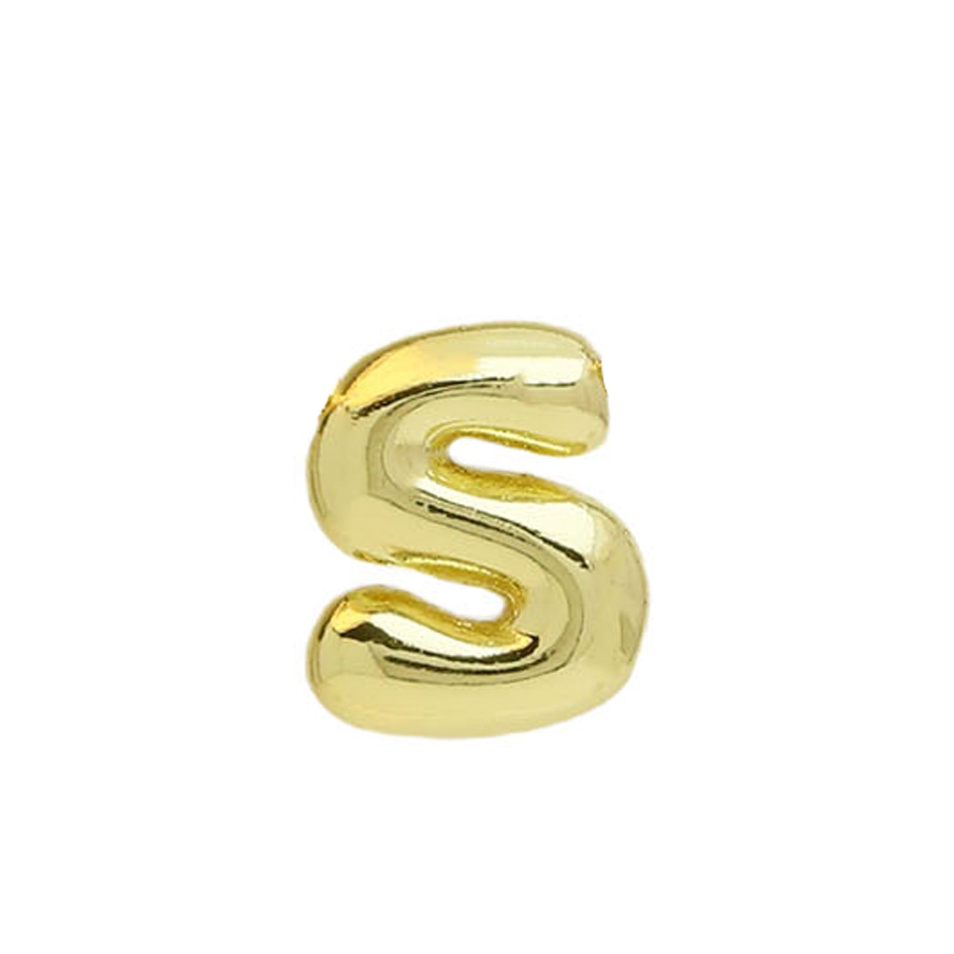 Vada Gold Bubble Letter Necklace - Gold S Pendant [XSGH8C9P]